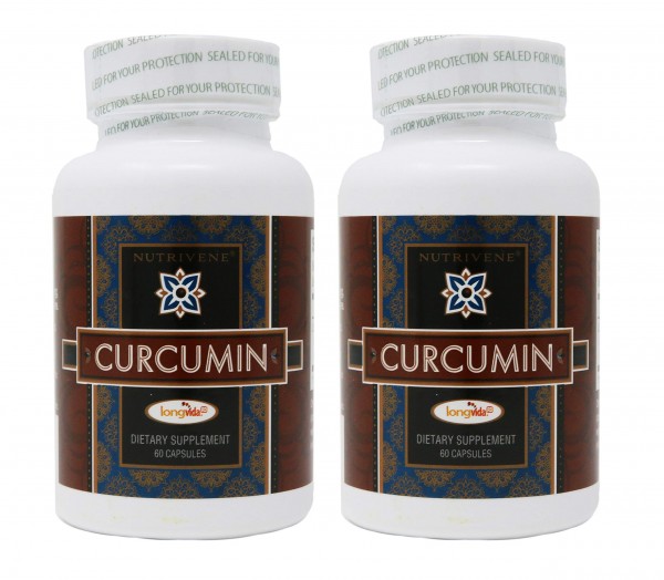 2-Pack Curcumin Longvida by Nutrivene (500 mg, 60 Capsules)