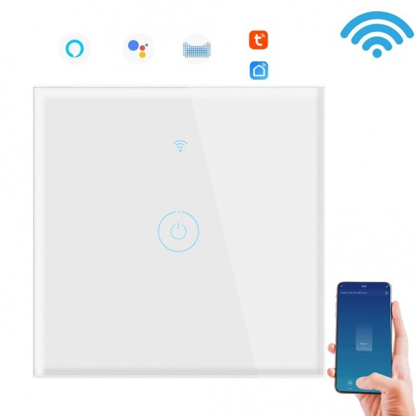 WIFI Relay Touch Wireless Smart Light Wall Switch Graffiti Smart Voice Control with Alexa EU Standard