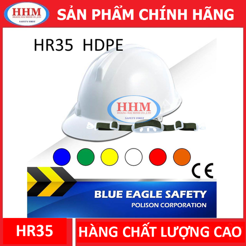 Nón bảo hộ blue eagle hr35 - màu trắng