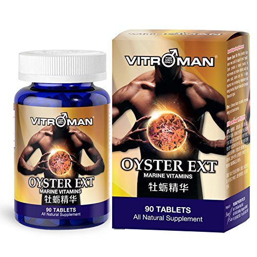 Vitroman Oyster Ext Male Performance Pills - Potent Vitamins Testosterone Booster for Muscle Building Growth Energy Stamina and Increase Sperm Quan...