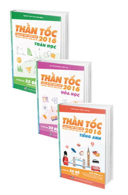 Combo Thần Tốc Luyện Đề THPT Quốc Gia 2016 - Toán + Hóa + Anh