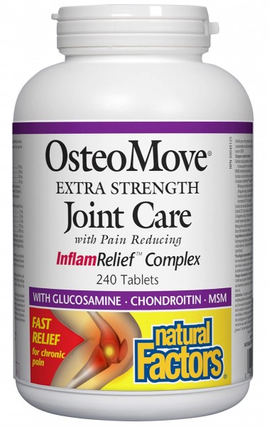 Natural Factors, OsteoMove Joint Care, Extra Strength Support for Joint and Bone Health, Non-GMO, 240 tablets (120 servings)