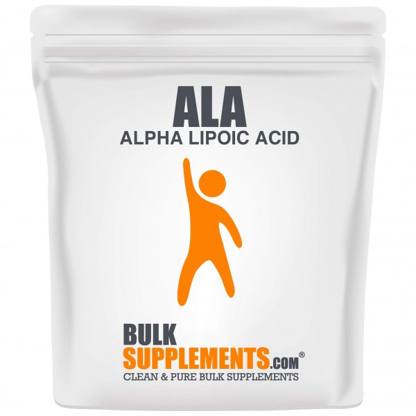 BulkSupplements.com Alpha Lipoic Acid Powder - ALA Supplement - Nerve Support - Alpha Lipoic Acid 600mg Powder - Antioxidants Supplement - Alpha-Li...