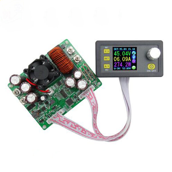 RD DPS5020 Constant Voltage Current DC-DC Step-down Power Supply Buck Voltage Converter LCD Voltmeter 50V 20A No Communi