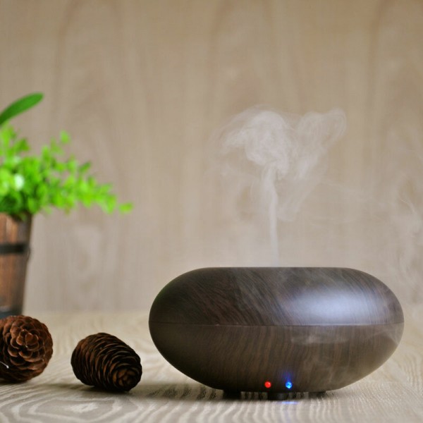 GX.Diffuser Ultrasonic Wood Grain Aroma Humidifier Negative Ion Purification Intelligent power off Atomizer