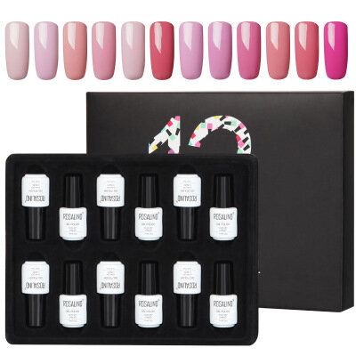 Rosalind 12 Pcs Solid Color Nail Polish Set