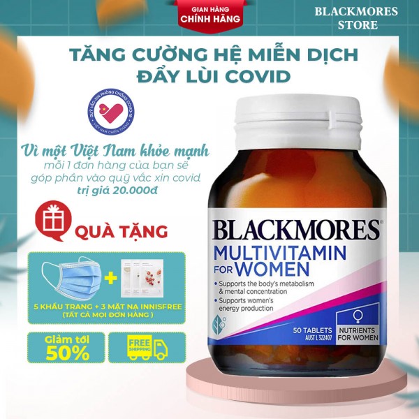 Viên uống Blackmores Multivitamin for women - Vitamin tổng hợp