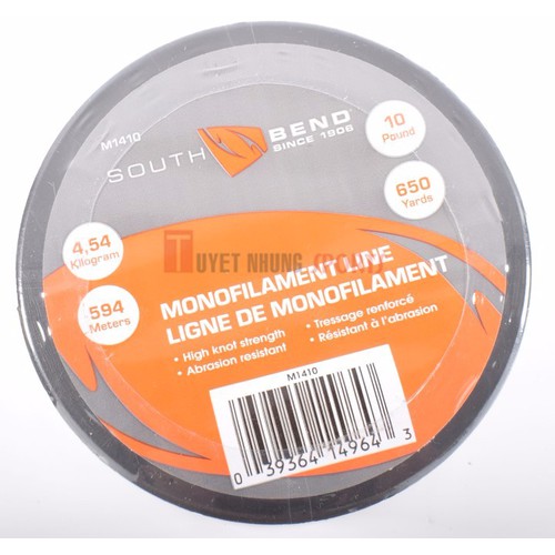 Dây cước câu cá monofilament south bend chịu lực 4,54 kg, dài 594 m