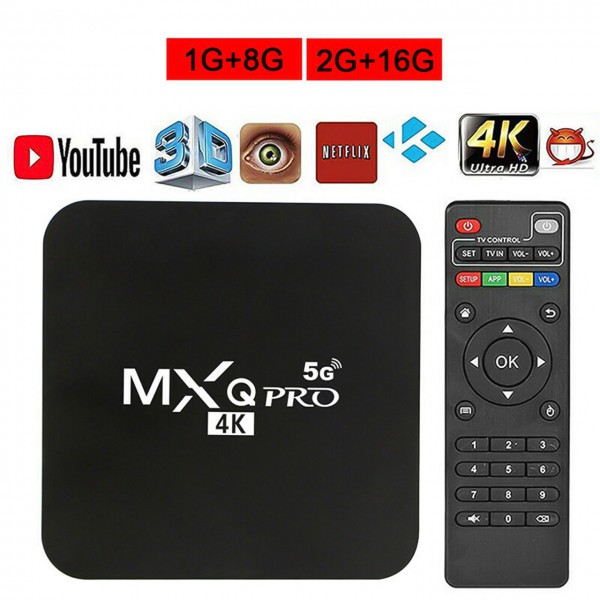 TiVi Box MXQ Pro 2.4G 5G Android 11.1 RK3229 QuadCore 5G Wifi 1GB2GB 8GB16GB 4K HD Hỗ Trợ Youtube - Hàng Chính Hãng - Bản 2.4G5G 1G  8G