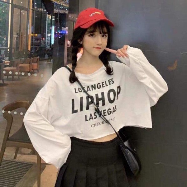 Áo croptop LIPHOP dài tay NTA0919