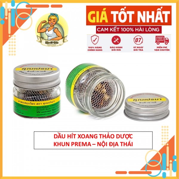 [HCM][SIÊU HOT] Dầu hít thảo mộc Khun Prema Thái Lan - Thích Hợp cho người viêm xoan hoặc sống ở vùng lạnh