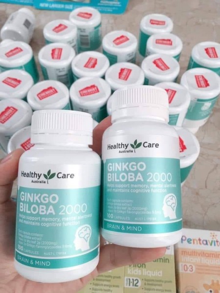 BỔ NÃO GINKGO 2000 HEALTHY CARE ÚC - mẫu mới